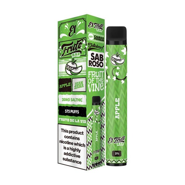 20mg El Fruto Bar Disposable Vape Device 575 Puffs-1