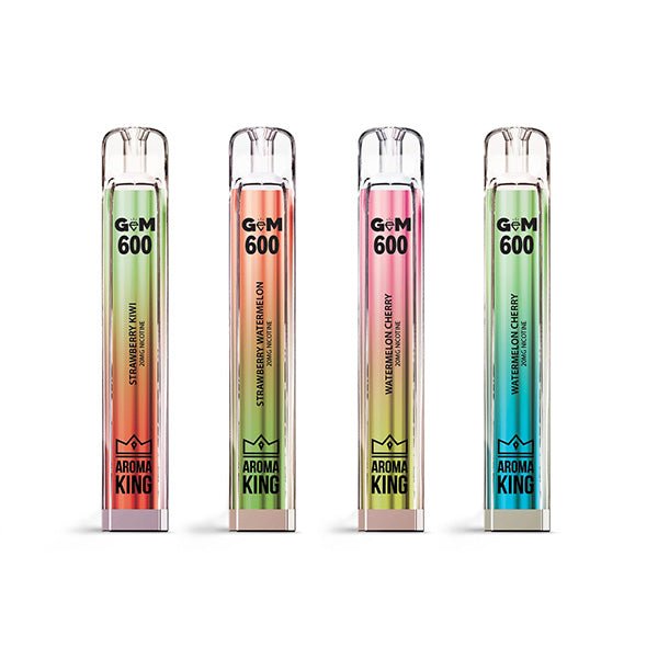 0mg Aroma King GEM 600 Disposable Vape Device 600 Puffs-0