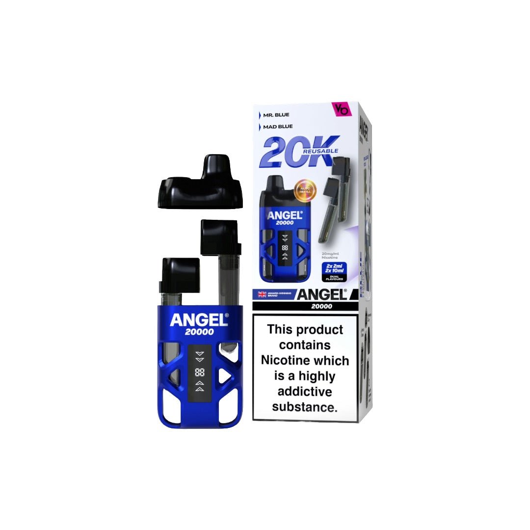 20mg Angel 20000 by Vapes Bars Duel Prefilled Pod Vape Kit 20000 Puffs-1