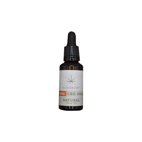 3000mg Goodbody Botanicals 10% CBD Natural Olive Oil Drops - 30ml-0 3000mg Goodbody Botanicals 10% CBD Natural Olive Oil Drops - 30ml-0