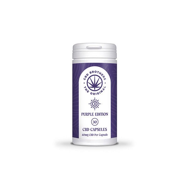 CBD Brothers Purple Edition 1200mg CBD/CBDA Vegan Capsules - 30 Caps-0